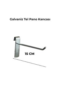Resim Tel Pano Kancası 15 Cm Raf Askısı Raf Kancası Mağaza Düzenleme 70 Adet 