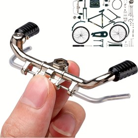 Resim Vintage Bisiklet Model Kiti (Yeşil/Siyah Seçenekler) - 51 parça Minyatür Ölçekli Kombinasyon ile Şişirici ve Taşıma Kutusu, Alüminyum Alaşım Malzeme, Koleksiyoncular ve Tutkunlar için İdeal, Mükemmel Hediye ve Ev Ofisi Dekoru, Bisiklet Aksesuarları 