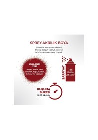 Resim Polisan Akrilik Kırmızı Sprey Boya 400 ml 