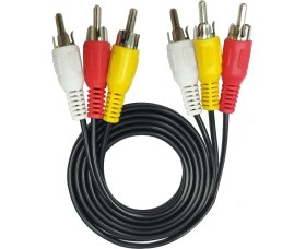 Resim Crescent Tv Ses ve Görüntü Aktarma Kablosu 3 Rca To 3 Rca 