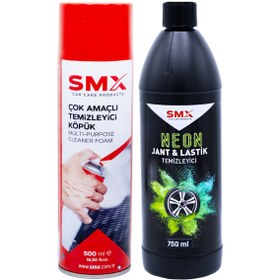 Resim SMX Çok Amaçlı Temizleyici Köpük 500 Ml + Neon Jant Temizleyici 750 ml. 