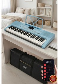 Resim Ps-2300bl 61 Tuşlu Org Seti Mavi Kaliteli Başlangıç İçin Uygun 