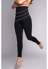 Resim Akdağ Sportswear Dikişsiz Yüksek Bel Toparlayıcı Korseli Bel Bantlı Siyah Korse Taytsiyah M Siyah 