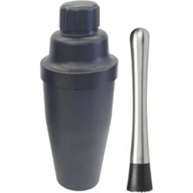 Resim Adin Tasarım Kokteyl Seti 3lü Shaker 700 ml Mojito Tokmağı Tokmaklı Bar Kaşığı Kokteyl Hazırlama Seti Mojito 