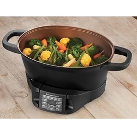 Resim Hobbs Çok Amaçlı Pişirici 6,5 L 8 Pişirme Fonksiyonu (Hassas Pişirici, Yavaş Pişirici, Buharlı Pişirici, Pilav Pişirici, Kızartma Tenceresi, Sous Vide Pişirici, Sıcak Tutma Kabı)Bulaşık Makinesinde Yıkanabilir 28270-56 