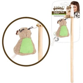 Resim Pawise Nature First Oltası Fareli Kedi Oyuncağı 35.5 CM 