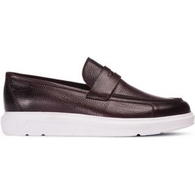 Resim Deery Hakiki Deri Bordo Erkek Loafer Bordo (539861624) Bordo 