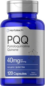 Resim Horbäach PQQ 40 mg 120 Caps Maximum Strength Pyrroloquinoline Quinone Disodium Salt 