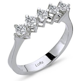 Resim Lova G Renk 0,43 Karat Pırlanta Beştaş Yüzük - 1010077 