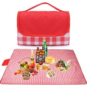 Resim Springsun "kamp Ve Piknik İçin Su Geçirmez, Taşınabilir 100x150cm Şişme Mat" Kırmızı 