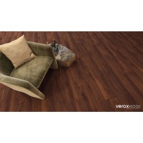 Resim Veroxfloor Laminat Parke Monet Wide 1051 Dark Walnut Ac4 32.sınıf Ae Hs 10 x 242 x 2000 mm 1 Paket 2.42 M² 