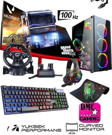 Resim DMC N01x ( Gta 5) I7-2600,16gb Ram,256gb Ssd,500gb Hdd,gt740 4gb,24''Curved Oyuncu Masaüstü Bilgisayar 