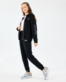 Resim Skechers G Lw Fleece Sweatpant Büyük Kız Çocuk Siyah Eşofman Altı Sk2520005-1602 Siyah 