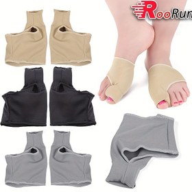 Resim RooRuns 1 Çift/2 Çift Ayak Bakımı İçin Giyilebilir Yumuşak Açık Bej Nefes Alabilen Parmak Kılıfları 
