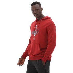 Resim Puma Power Graphic Hoodie Erkek Sweatshirt Kırmızı 