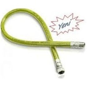 Resim Doğalgaz Flexi Bağlantı Hortumu Yeni Tip Ocak Fırın Soba 50 Cm 