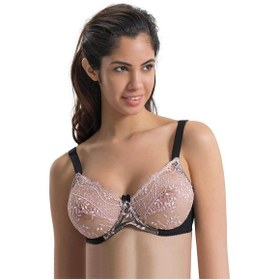 Resim Siyah-pembe Mı Emay 148 B Balenli Toparlayıcı Sütyen Siyah-pembe Siyah - Pembe 