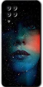 Resim MRCİLETİSİMmrc-22494 Karanlık Kadın Kılıf Baskılı Kapak Tam Ekran Koruyucu Samsung Galaxy A22 ile uyumlu 