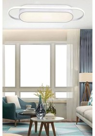 Resim Modern Led Avize Plafonyer Üç Renkli Beyaz Çok Renkli 