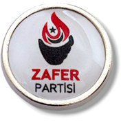 Resim YÖRÜK TASARIM Zafer Partisi Yaka Rozeti Damla Mineli 