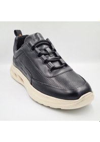 Resim Greyder 18411 Siyah Hakiki Deri Erkek Sneaker Spor Ayakkabı Siyah 