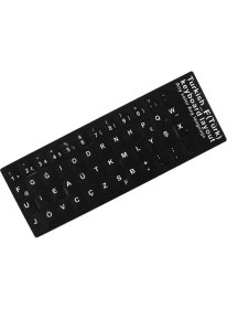 Resim Derwell Klavye Çıkartmaları Türkçe F Klavye Sticker Notebook ve Pc Uyumlu Klavye Etiketi Silinmez Alfabe Düzeni Harf Stiker 