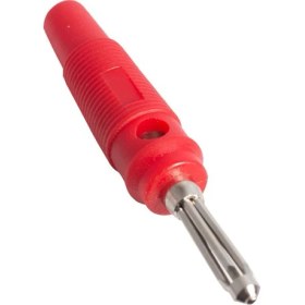 Resim Elektromer Fiş Banan Silikonlu Jack Siyah Kırmızı (IC-238B) 