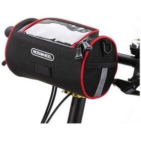 Resim Roswheel Dokunmatik Ekran Bisiklet Gidon Çantası Siyah 