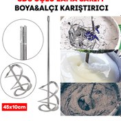 Resim Hon 45 Cm Sds Karıştırıcı Uç Mikser Boya Alçı Harç100 Mm 