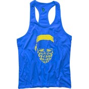 Resim Bluu Arpix Fitness Gym Tank Top Sporcu Atleti Turkuaz 