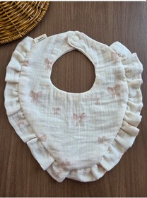 Resim Venedy's Terra Ruffle Trio 3lü Müslin Bebek Önlüğü Seti Ekru 
