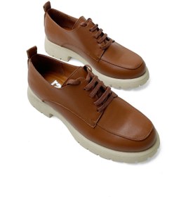 Resim RABU Taba Kadın Hakiki Deri Rahat Kalıp Oxford 