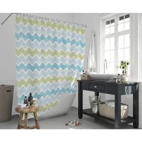 Resim Zethome Jackline Banyo Duş Perdesi 3588 Tek Kanat 1X180X200 