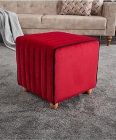 Resim Mona Puf - Kırmızı 