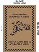 Resim duha trend 35x50 120 Gr. Kraft Kağıt Oto Paspası Araba 1 50 Adet 