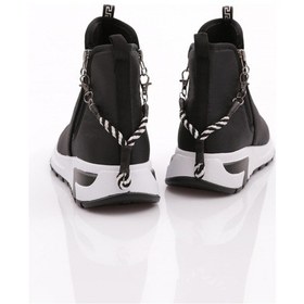 Resim Dgn 685 Kadin Kalin Taban Fermuar Detayli Bot 685-2252-R1534 Siyah 