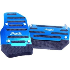Resim Mavi Araba Kaymaz Pedal Manuel Araba Fren Debriyaj Hızlandırıcı Antiskid Ayak Pedalı 