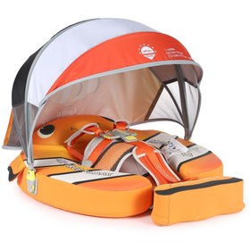 Resim Mambobaby Yüzme Simidi - Clownfish, Emniyetli, Gölgelikli ve Ayak Destekli 