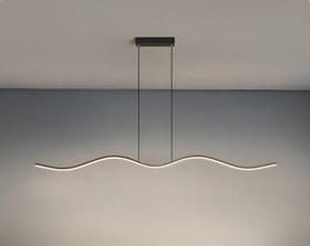 Resim Martı/Sarkıt Avize / 120 Cm/Antrasit Gövde / 3 Renk Işık 