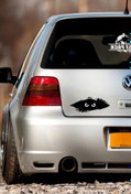 Resim STİCKERCI BEY Bagajdan Bakan Gözler Sticker Etiket Folyo Kesim Kaplama Modifiye Aksesuarı 