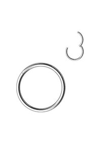 Resim Gümüş Helix Kararmaz - Kıkırdak Paslanmaz Cerrahi Çelik Piercing Halka 3172 Renk Tam Tragus Çelik Çelik 