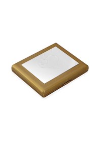 Resim Zekupp Kalp Desenli Metal Sigara Tabakası N11.1014 