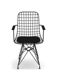 Resim Knsz kafes tel sandalyesi 1 li mazlum syhsyh kolçaklı ofis cafe bahçe mutfak 