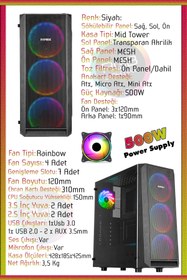 Resim Zeiron Zgx10 Ryzen 5 3600 32gb 3200mhz Ram 256gb 1tb Rx550 4gb 23.8" Windows 11 Oyuncu Bilgisayarı 