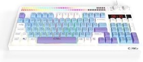 Resim Claw's Spectrum K1 Fonksiyonel Çift LCD Ekran & Çift Rgb - Ses Kontrolcülü Membran 94 Tuşlu Spectrum Rgb Modlu Gaming Klavye 