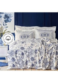 Resim Home Amar Mavi%100 Pamuk Çift Kişilik Nevresim Takımı Diğer 