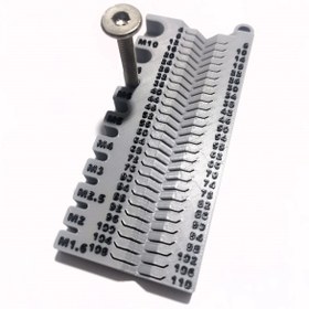 Resim HobiHub Civata Vida Metrik Ölçüm Cetveli Ölçüm Aparatı 