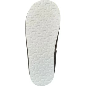 Resim Ultra Hafif Palmiye Desenli Yünlü Ev Ayakkabısı Kadın Panduf Füme 