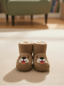 Resim casso Çocuk Sevimli Hayvan Figürlü Panduf, Kaydırmaz Taban Anaokulu Kreş Ayakkabısı , Ev Ayakkabısı 