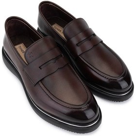 Resim Tamer Tanca Erkek Hakiki Deri Kahverengi Loafer Ayakkabı 1157 45-03 Erk Ayk Sk25-26 Kahve Dr Kahverengi 